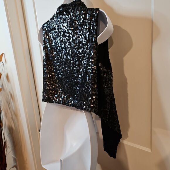 Jessica Simpson Sequin Vest sz M - Picture 7 of 8